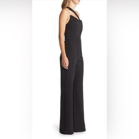 Black Halo Brew One Shoulder Jumpsuit- Sz 10 - Picture 3 of 10